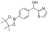 4-(4,4,5,5-TETRAMETHYL-1,3,2-DIOXABOROLAN-2-YL)-ALPHA-(2-THIAZOLYL)BENZYL ALCOHOL CAS#: 1073371-73-9