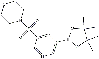 4-(5-(4,4,5,5-tetramethyl-1,3,2-dioxaborolan-2-yl)pyridin-3-ylsulfonyl)morpholine CAS#: 1093819-54-5