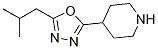4-(5-Isobutyl-[1,3,4]oxadiazol-2-yl)-piperidine CAS#: 1082855-56-8
