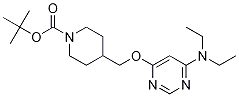 4-(6-DiethylaMino-pyriMidin-4-yloxyMethyl)-piperidine-1-carboxylic acid tert-butyl ester CAS#: 1353947-42-8