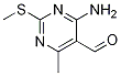 4-AMINO-6-METHYL-2-(METHYLSULFANYL)PYRIMIDINE-5-CARBALDEHYDE CAS#: 1268522-00-4