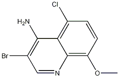4-Amino-3-bromo-5-chloro-8-methoxyquinoline CAS#: 1209057-14-6