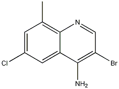 4-Amino-3-bromo-6-chloro-8-methylquinoline CAS#: 1208877-69-3