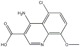 4-Amino-5-chloro-8-methoxyquinoline-3-carboxylic acid CAS#: 1242260-17-8