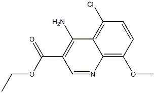 4-Amino-5-chloro-8-methoxyquinoline-3-carboxylic acid ethyl ester CAS#: 1242260-66-7