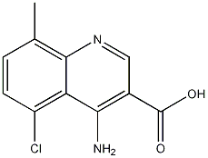 4-Amino-5-chloro-8-methylquinoline-3-carboxylic acid CAS#: 1242260-36-1