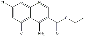 4-Amino-5,7-dichloroquinoline-3-carboxylic acid ethyl ester CAS#: 1242260-90-7