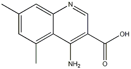 4-Amino-5,7-dimethylquinoline-3-carboxylic acid CAS#: 1242260-26-9