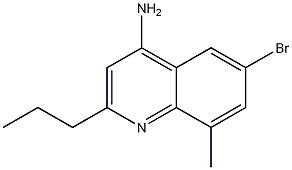 4-Amino-6-bromo-8-methyl-2-propylquinoline CAS#: 1189105-94-9