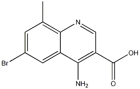 4-Amino-6-bromo-8-methylquinoline-3-carboxylic acid CAS#: 1242260-37-2