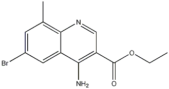 4-Amino-6-bromo-8-methylquinoline-3-carboxylic acid ethyl ester CAS#: 1242260-04-3