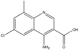 4-Amino-6-chloro-8-methylquinoline-3-carboxylic acid CAS#: 1242260-46-3