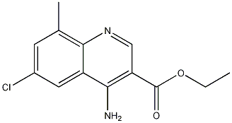 4-Amino-6-chloro-8-methylquinoline-3-carboxylic acid ethyl ester CAS#: 1242260-21-4