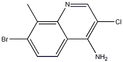 4-Amino-7-bromo-3-chloro-8-methylquinoline CAS#: 1209102-13-5