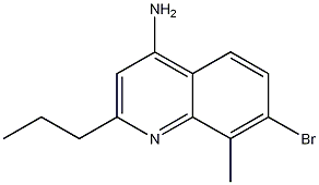 4-Amino-7-bromo-8-methyl-2-propylquinoline CAS#: 1189105-52-9