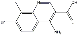 4-Amino-7-bromo-8-methylquinoline-3-carboxylic acid CAS#: 1242260-38-3