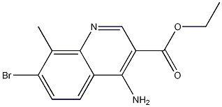 4-Amino-7-bromo-8-methylquinoline-3-carboxylic acid ethyl ester CAS#: 1242260-77-0