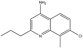 4-Amino-7-chloro-8-methyl-2-propylquinoline CAS#: 1189105-56-3
