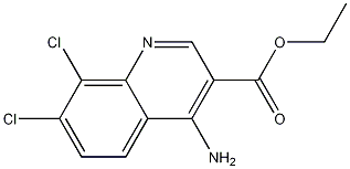 4-Amino-7,8-dichloroquinoline-3-carboxylic acid ethyl ester CAS#: 1242260-65-6
