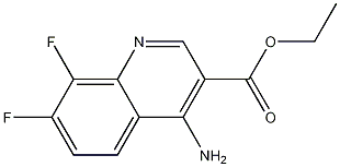 4-Amino-7,8-difluoroquinoline-3-carboxylic acid ethyl ester CAS#: 1242260-29-2