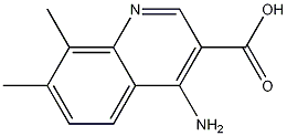 4-Amino-7,8-dimethylquinoline-3-carboxylic acid CAS#: 1234880-97-7