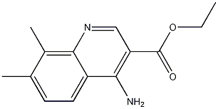 4-Amino-7,8-dimethylquinoline-3-carboxylic acid ethyl ester CAS#: 1235377-71-5