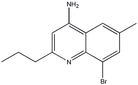 4-Amino-8-bromo-6-methyl-2-propylquinoline CAS#: 1189105-58-5