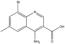 4-Amino-8-bromo-6-methylquinoline-3-carboxylic acid CAS#: 1242260-72-5