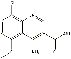 4-Amino-8-chloro-5-methoxyquinoline-3-carboxylic acid CAS#: 1242260-27-0