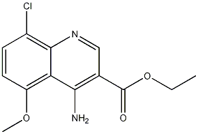 4-Amino-8-chloro-5-methoxyquinoline-3-carboxylic acid ethyl ester CAS#: 1242260-35-0