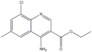 4-Amino-8-chloro-6-methylquinoline-3-carboxylic acid ethyl ester CAS#: 1242260-85-0