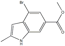 4-BroMo-2-Methyl-1H-indole-6-carboxylic acid Methyl ester CAS#: 1260383-49-0