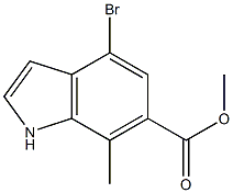 4-BroMo-7-Methyl-indole-6-carboxylic acid Methyl ester CAS#: 1260382-73-7