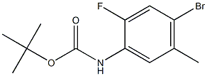 (4-Bromo-2-fluoro-5-methyl-phenyl)-carbamic acid tert-butyl ester CAS#: 1260804-94-1
