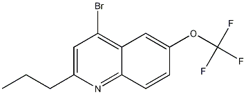 4-Bromo-2-propyl-6-trifluoromethoxyquinoline CAS#: 1189107-10-5