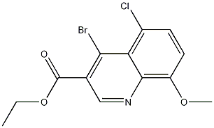 4-Bromo-5-chloro-8-methoxyquinoline-3-carboxylic acid ethyl ester CAS#: 1242260-39-4