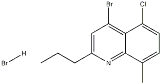 4-Bromo-5-chloro-8-methyl-2-propylquinoline hydrobromide CAS#: 1204811-34-6