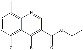 4-Bromo-5-chloro-8-methylquinoline-3-carboxylic acid ethyl ester CAS#: 1242260-75-8
