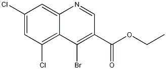 4-Bromo-5,7-dichloroquinoline-3-carboxylic acid ethyl ester CAS#: 1242260-93-0