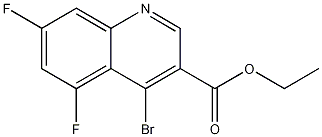 4-Bromo-5,7-difluoroquinoline-3-carboxylic acid ethyl ester CAS#: 1242260-70-3