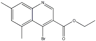 4-Bromo-5,7-dimethylquinoline-3-carboxylic acid ethyl ester CAS#: 1242260-06-5