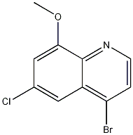 4-Bromo-6-chloro-8-methoxyquinoline CAS#: 1189107-33-2