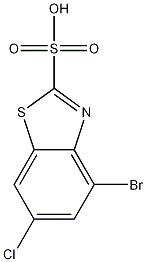 4-Bromo-6-chlorobenzo[d]thiazole-2-sulfonic acid CAS#: 1226808-74-7