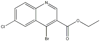 4-Bromo-6-chloroquinoline-3-carboxylic acid ethyl ester CAS#: 1242260-56-5