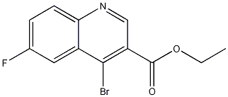 4-Bromo-6-fluoroquinoline-3-carboxylic acid ethyl ester CAS#: 1242260-48-5