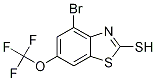 4-Bromo-6-(trifluoromethoxy)benzo[d]thiazole-2-thiol CAS#: 1215206-47-5
