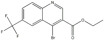 4-Bromo-6-(trifluoromethyl)quinoline-3-carboxylic acid ethyl ester CAS#: 1242260-07-6
