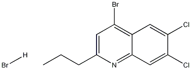 4-Bromo-6,7-dichloro-2-propylquinoline hydrobromide CAS#: 1204811-98-2