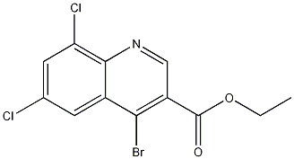 4-Bromo-6,8-dichloroquinoline-3-carboxylic acid ethyl ester CAS#: 1242260-15-6