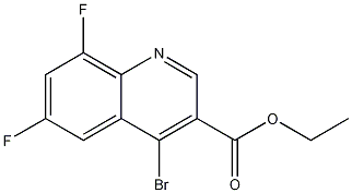 4-Bromo-6,8-difluoroquinoline-3-carboxylic acid ethyl ester CAS#: 1242260-74-7